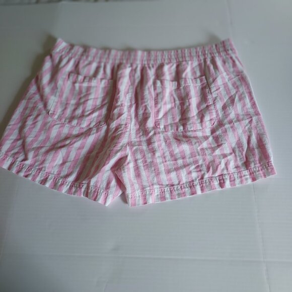 Old Navy Linen Blend Pink Striped Shorts Size XXL - Picture 2 of 14